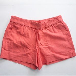 J.Crew Factory Coral Pull-On Shorts Size 8